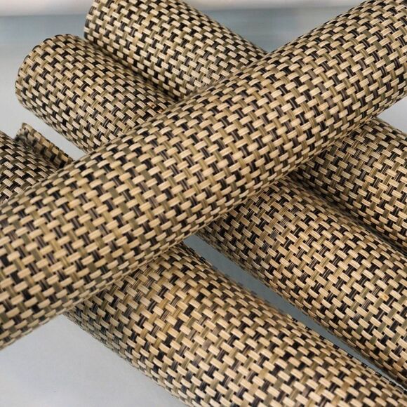Woven Placemats Set of 4 Vinyl Washable Placemats - Picture 5 of 5